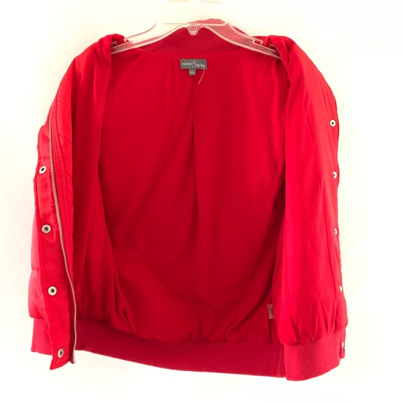 New Stitch Fix Market Spruce Red Puffer Vest Small - Picture 3 of 8